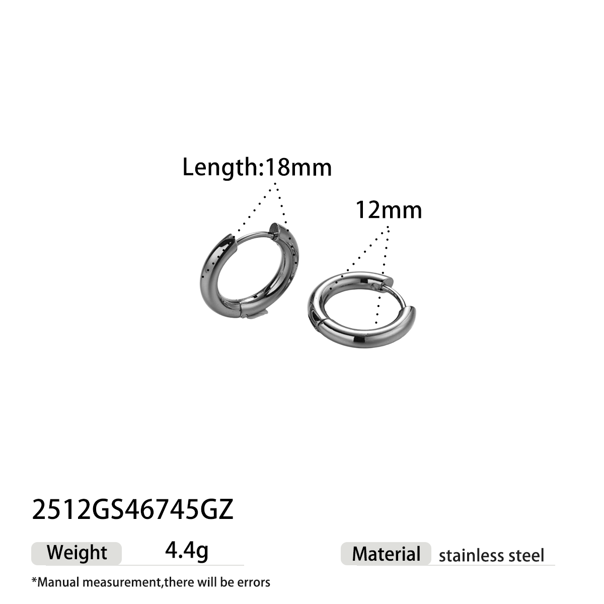 Geometric Earrings For Women Featuring Electroplated 304 Stainless Steel With 18K Real Gold PVD Coated Plating