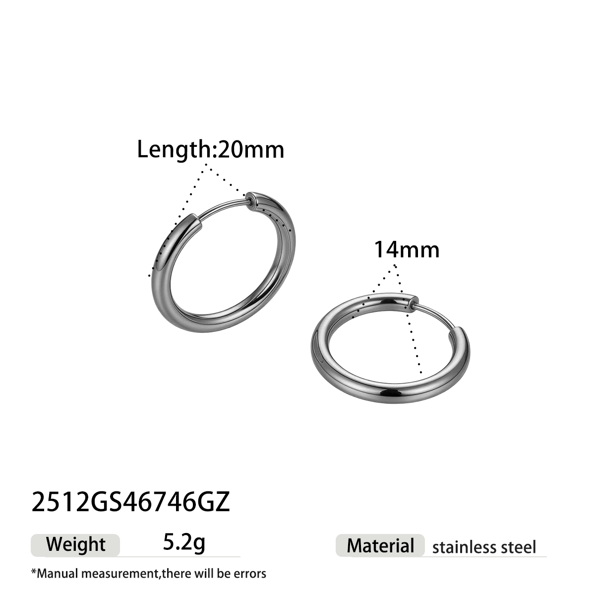 Geometric Earrings For Women Featuring Electroplated 304 Stainless Steel With 18K Real Gold PVD Coated Plating