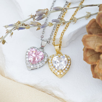 Heart Shape Necklace For Women In New Style Made Of Titanium Steel, Available In Golden Color