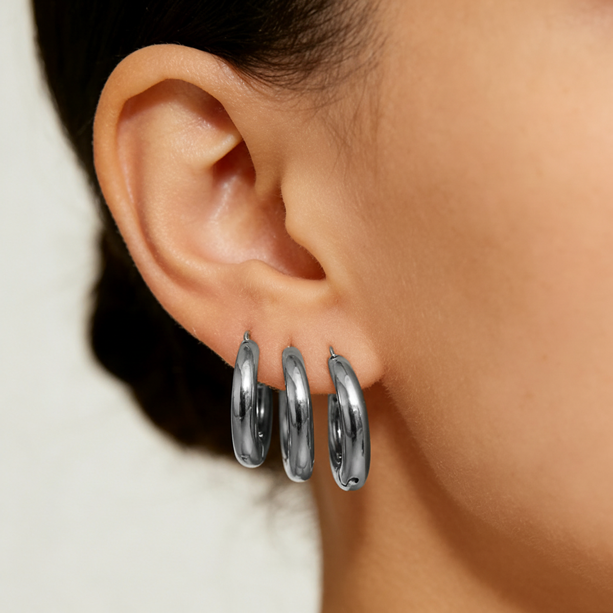 Geometric Earrings For Women Featuring Electroplated 304 Stainless Steel With 18K Real Gold Plated And PVD Coated Finish
