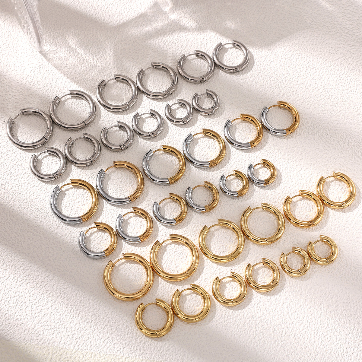 Geometric Earrings For Women Featuring Electroplated 304 Stainless Steel With 18K Real Gold Plated And PVD Coated Finish