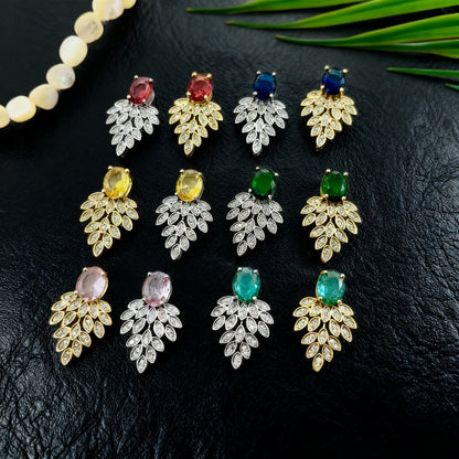 Leaves Necklace For Women Featuring PVD Coated Titanium Steel With Golden Cable Chain