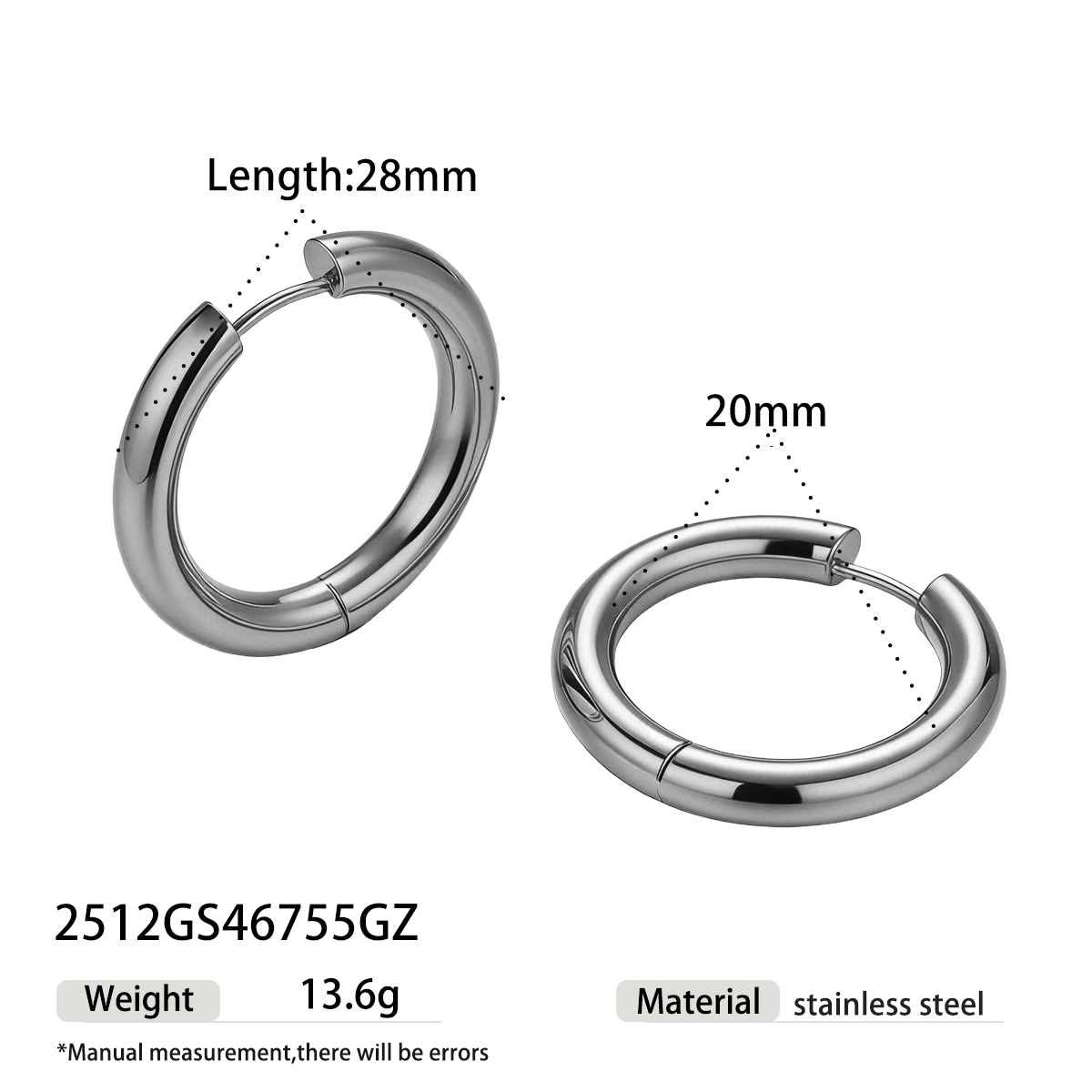 Geometric Earrings For Women Featuring Electroplated 304 Stainless Steel With 18K Real Gold Plated And PVD Coated Finish