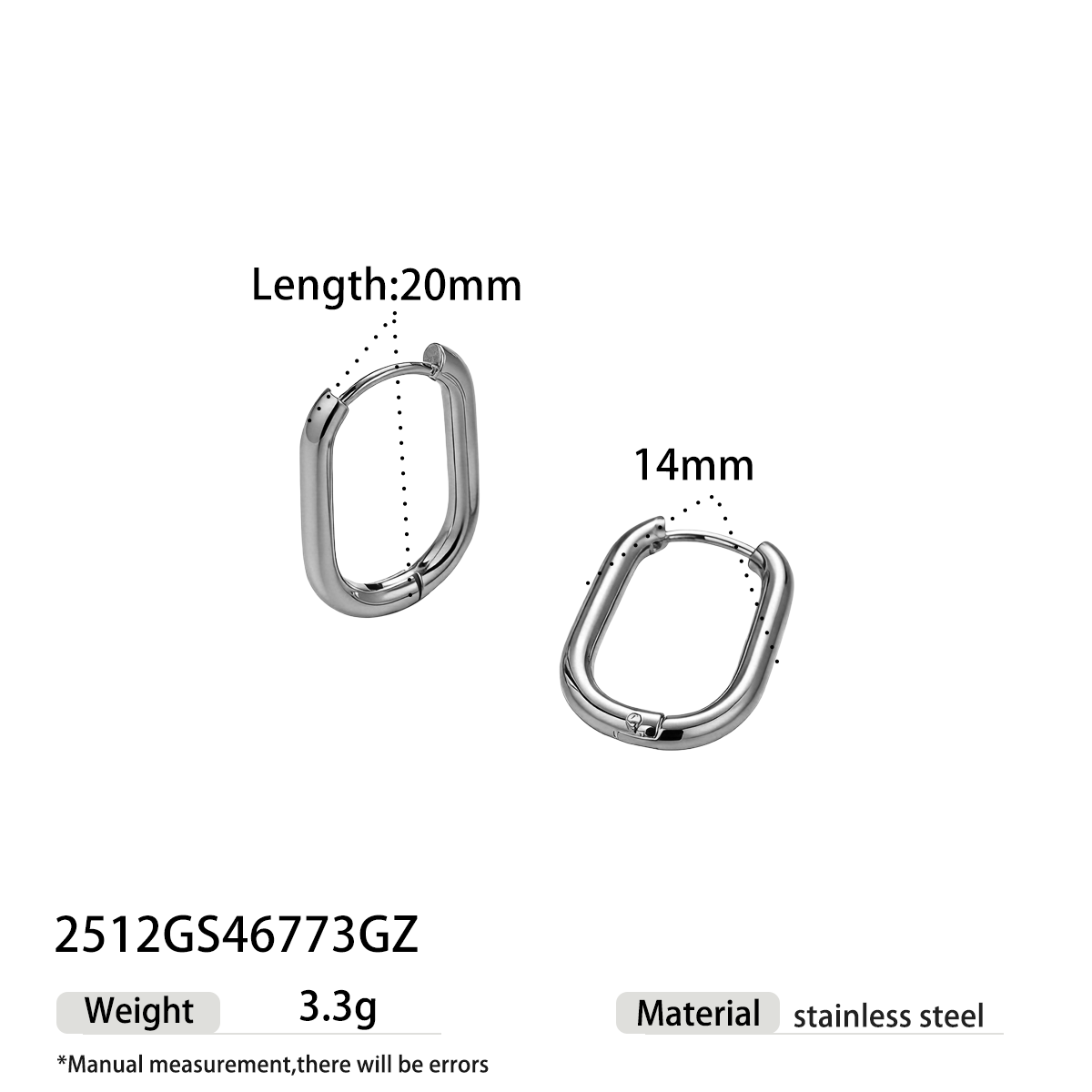 Geometric Earrings For Women Featuring Electroplated 304 Stainless Steel With 18K Real Gold Plated PVD Coating