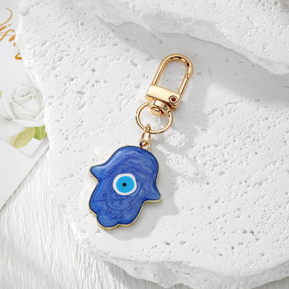 Devil's Eye Handmade Alloy Key Chain In Casual Style, 1 Piece, Perfect For Park Use