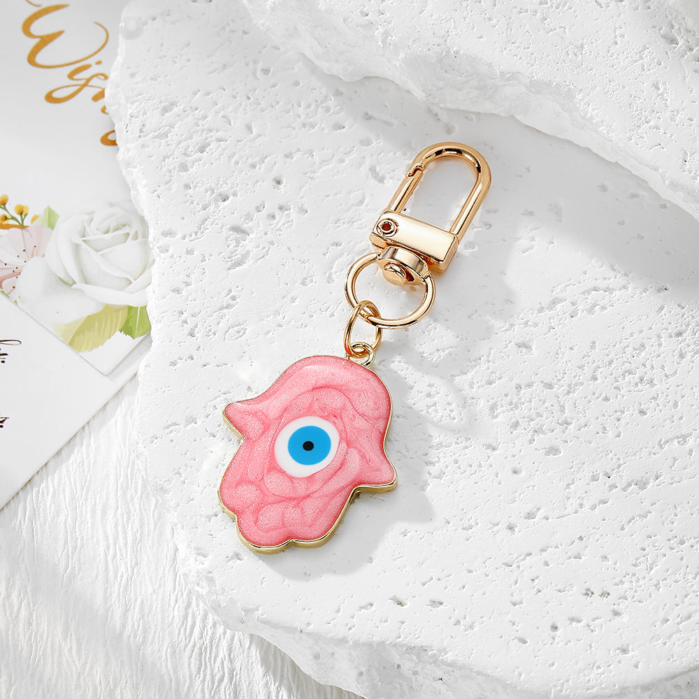 Devil's Eye Handmade Alloy Key Chain In Casual Style, 1 Piece, Perfect For Park Use
