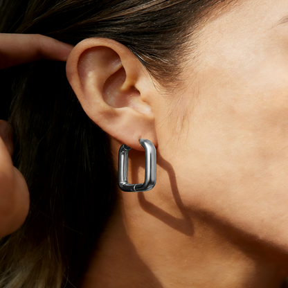 Geometric Earrings For Women Featuring Electroplated 304 Stainless Steel With 18K Real Gold Plated PVD Coating