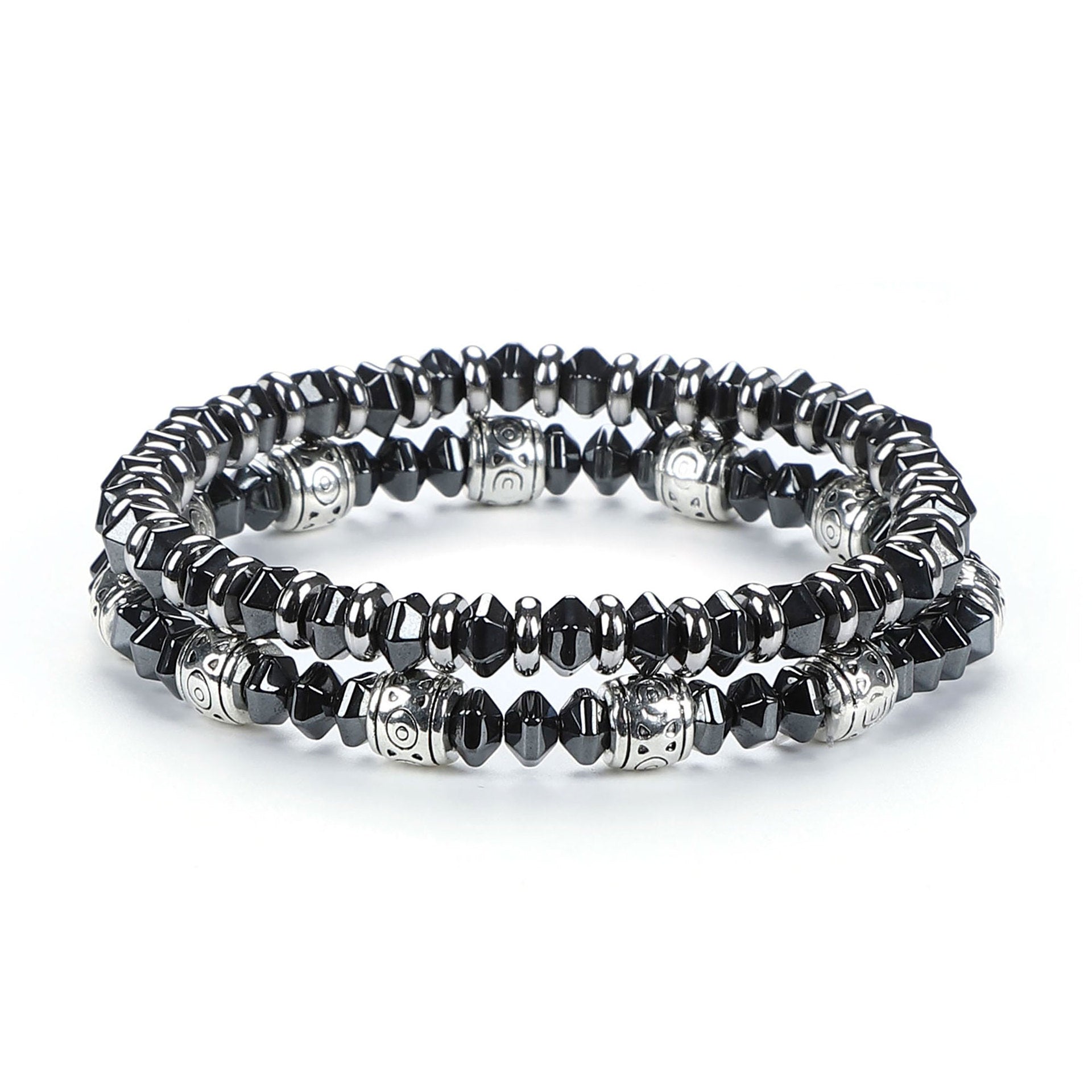 Men's Hip-Hop Cross Bracelet In Black Featuring Durable 304 Stainless Steel