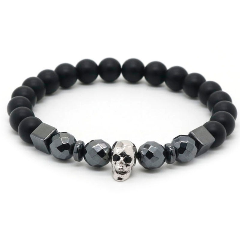 Golden Copper Skull Bracelet Handmade For Men's Fashion Accessories