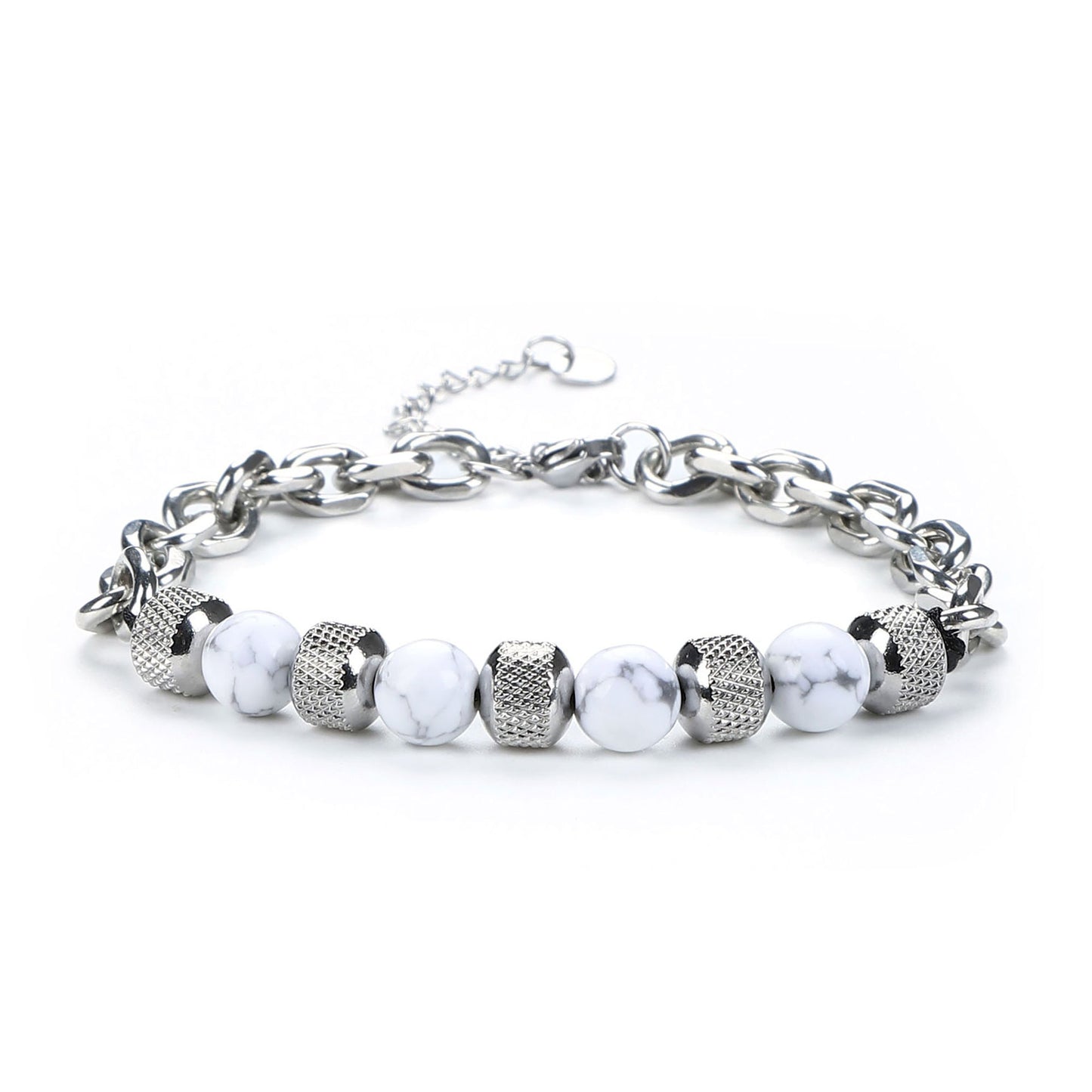 Men's Hip-Hop Cross Bracelet In Black Featuring Durable 304 Stainless Steel