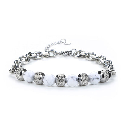 Men's Hip-Hop Cross Bracelet In Black Featuring Durable 304 Stainless Steel