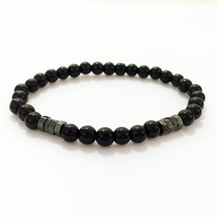 Men's Geometric Agate Bracelets Featuring Unique Design In Durable Material