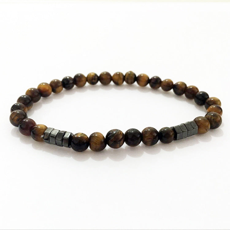 Men's Geometric Agate Bracelets Featuring Unique Design In Durable Material