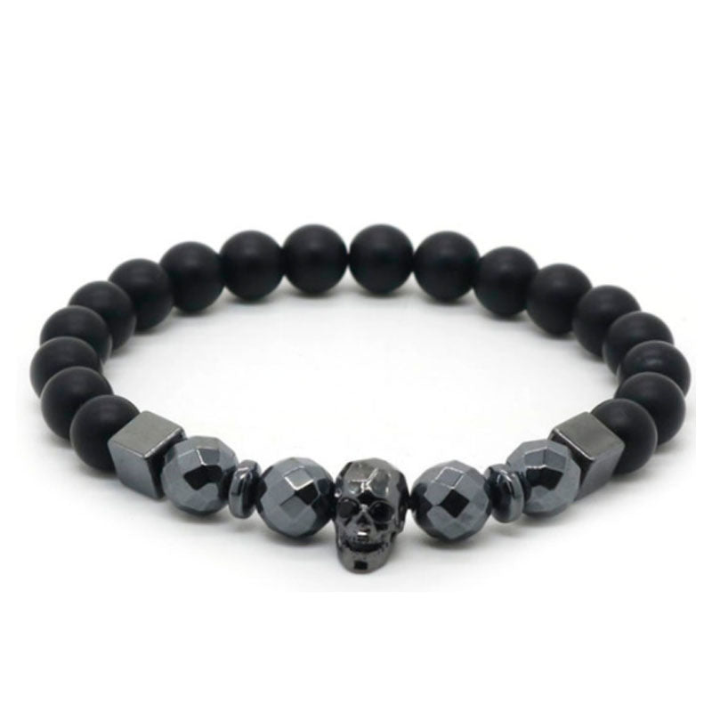 Golden Copper Skull Bracelet Handmade For Men's Fashion Accessories