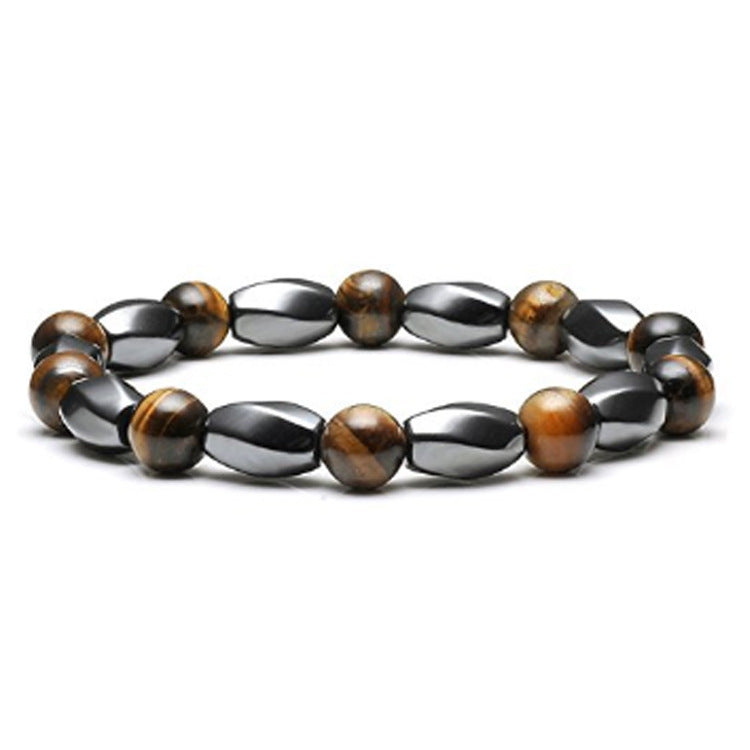 Handmade Tiger Eye Bracelet For Men And Women, Featuring Black Color, 1 Piece