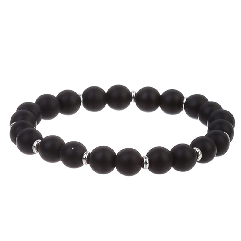 Men's Bracelets In Black And Green Tiger Eye, Stylish Jewelry Accessory
