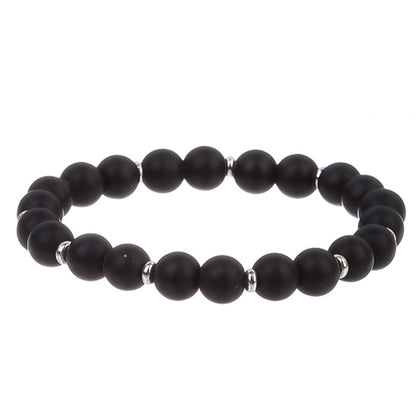 Men's Bracelets In Black And Green Tiger Eye, Stylish Jewelry Accessory