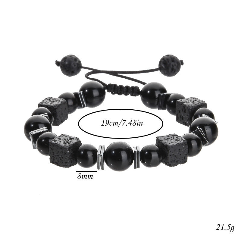 Bracelet Featuring Durable Obsidian Material For Stylish And Unique Wear