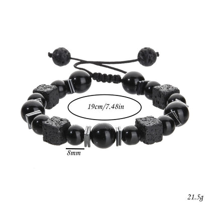 Bracelet Featuring Durable Obsidian Material For Stylish And Unique Wear