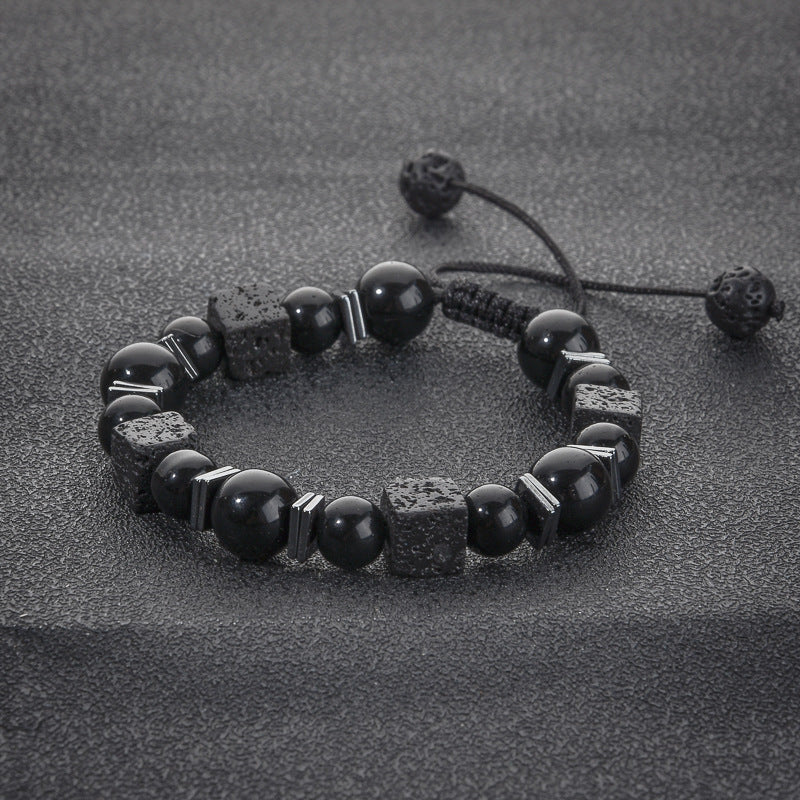 Bracelet Featuring Durable Obsidian Material For Stylish And Unique Wear