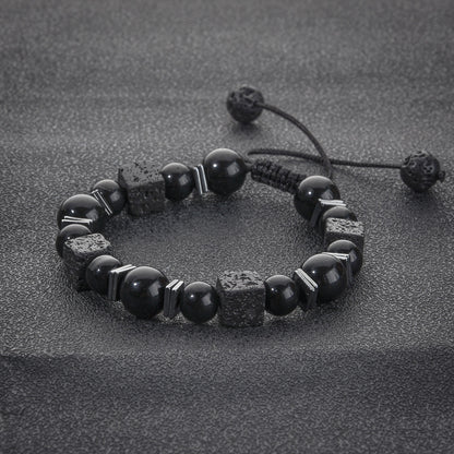 Bracelet Featuring Durable Obsidian Material For Stylish And Unique Wear
