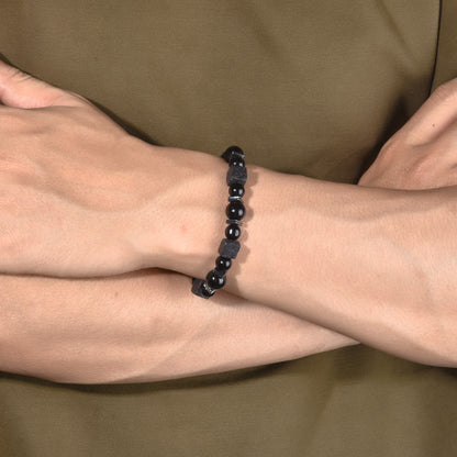 Bracelet Featuring Durable Obsidian Material For Stylish And Unique Wear