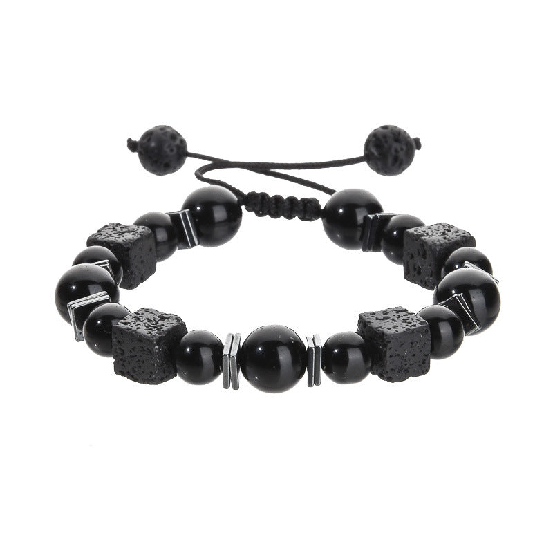 Bracelet Featuring Durable Obsidian Material For Stylish And Unique Wear