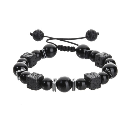 Bracelet Featuring Durable Obsidian Material For Stylish And Unique Wear
