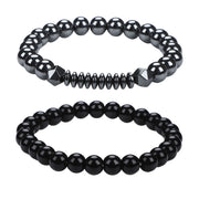 Glossy Black Hematite Faceted 02