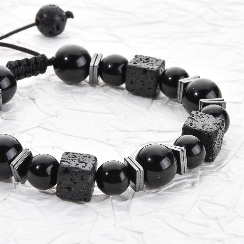 Bracelet Featuring Durable Obsidian Material For Stylish And Unique Wear