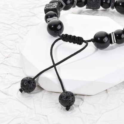 Bracelet Featuring Durable Obsidian Material For Stylish And Unique Wear