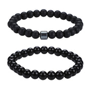Glossy Black Matte Ancient Beads 02