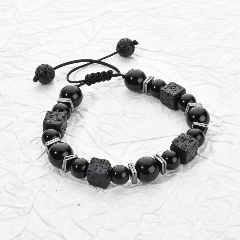 Bracelet Featuring Durable Obsidian Material For Stylish And Unique Wear