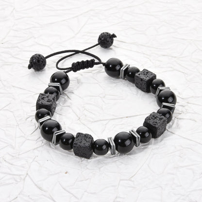 Bracelet Featuring Durable Obsidian Material For Stylish And Unique Wear