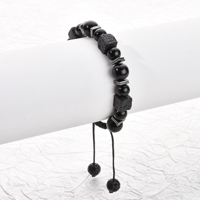 Bracelet Featuring Durable Obsidian Material For Stylish And Unique Wear