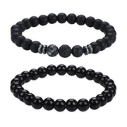 Glossy Black Matte Snowflake Spacer 02