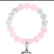 10MM Rose Quartz Cat’s Eye