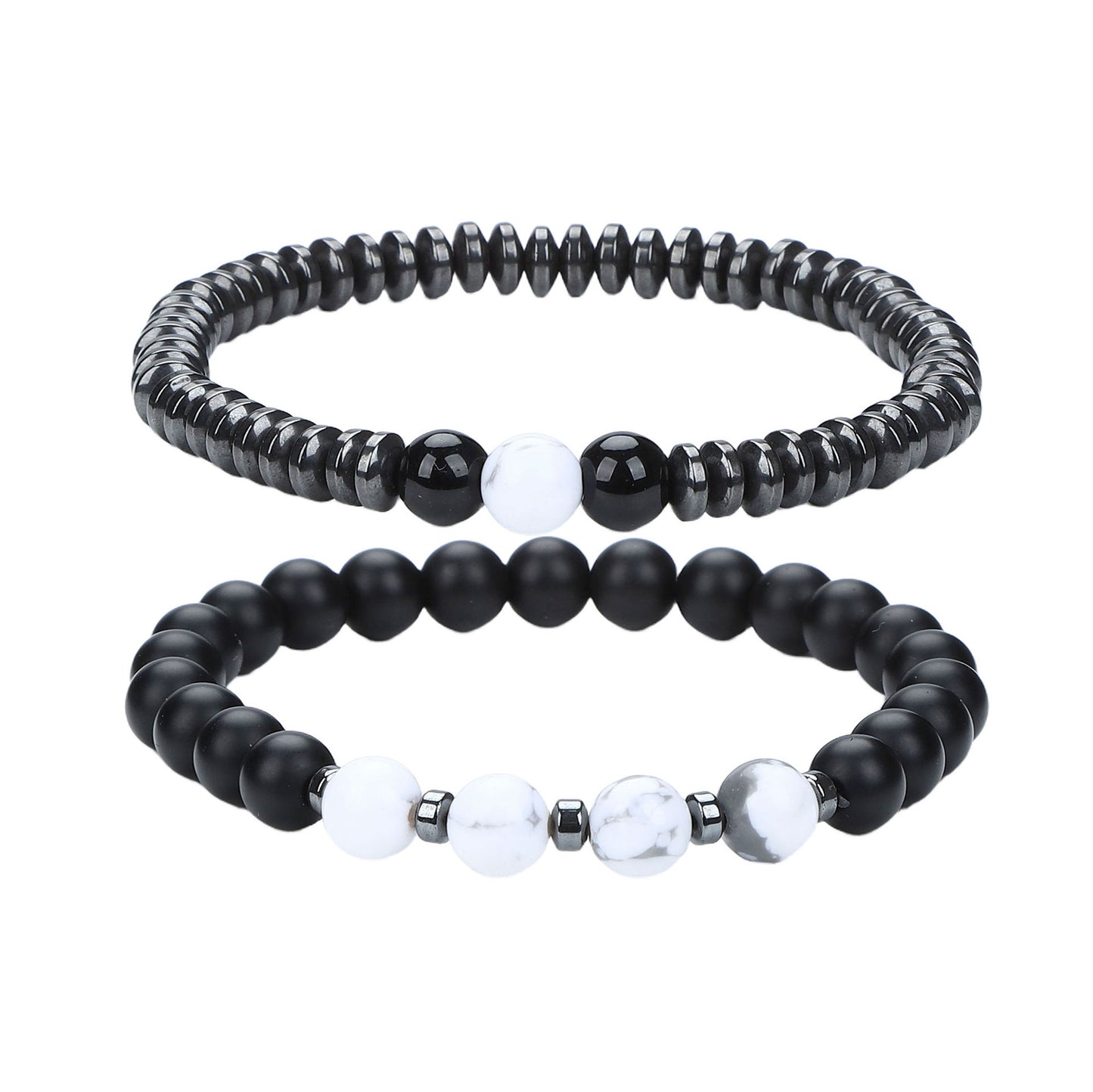 Men's Hip-Hop Cross Bracelet In Black Featuring Durable 304 Stainless Steel