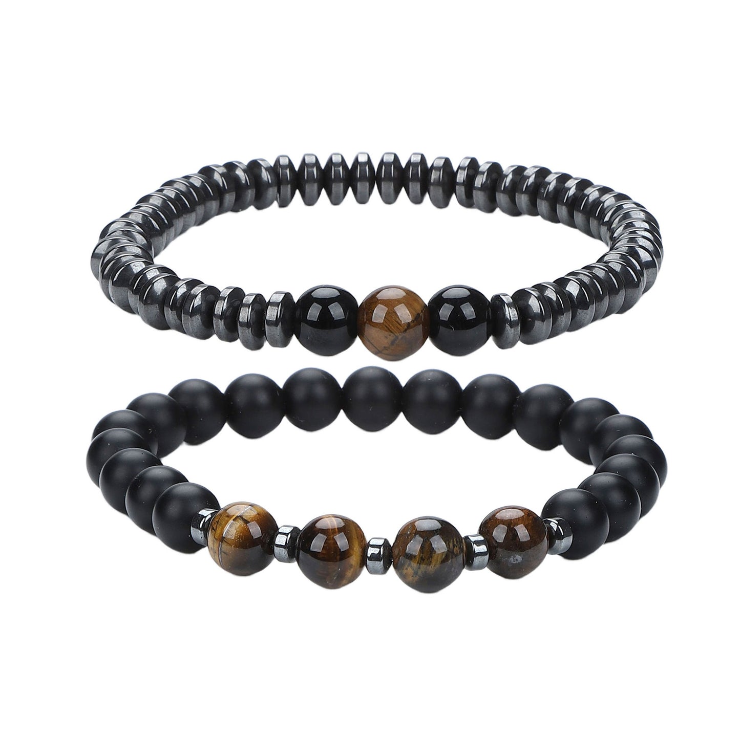 Men's Hip-Hop Cross Bracelet In Black Featuring Durable 304 Stainless Steel
