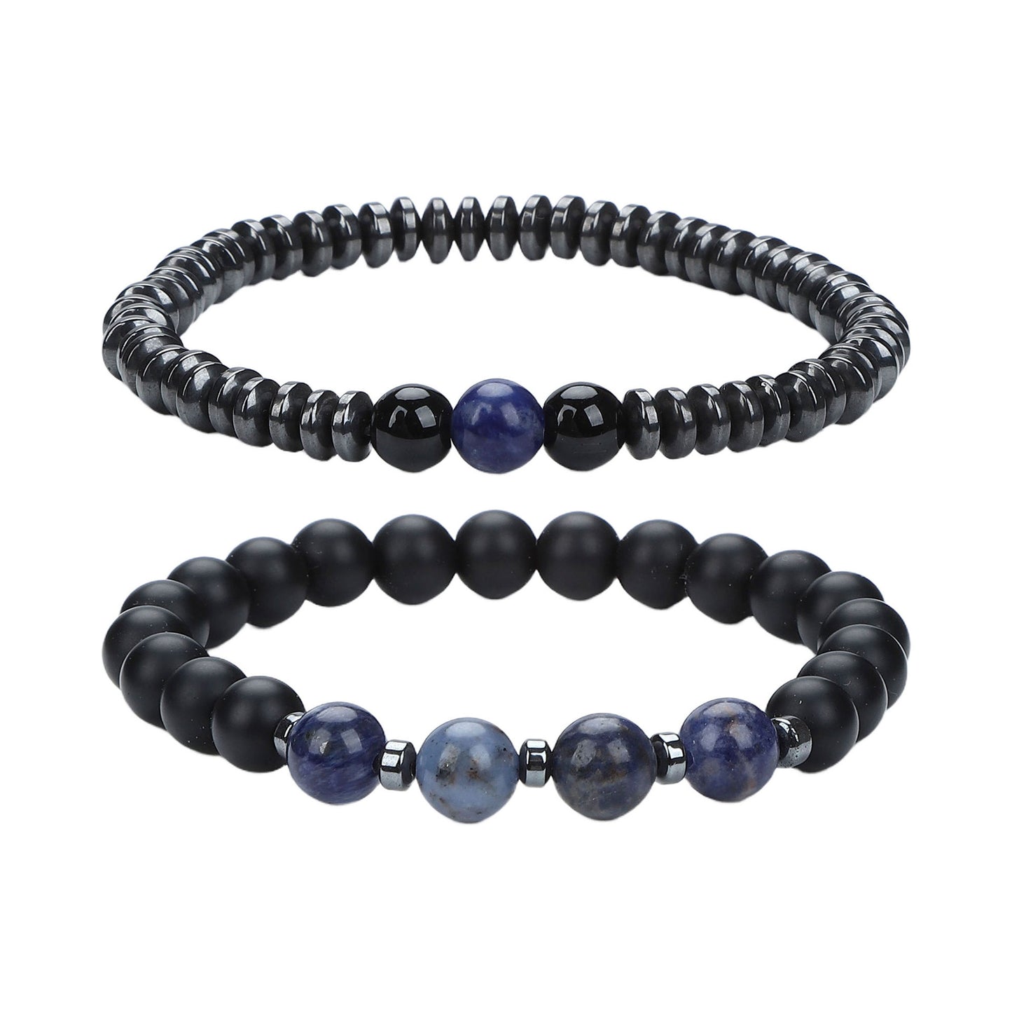 Men's Hip-Hop Cross Bracelet In Black Featuring Durable 304 Stainless Steel