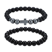 Glossy Black Matte Hematite Cross 02
