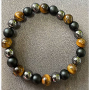 Frosted Tiger Eye Hematite