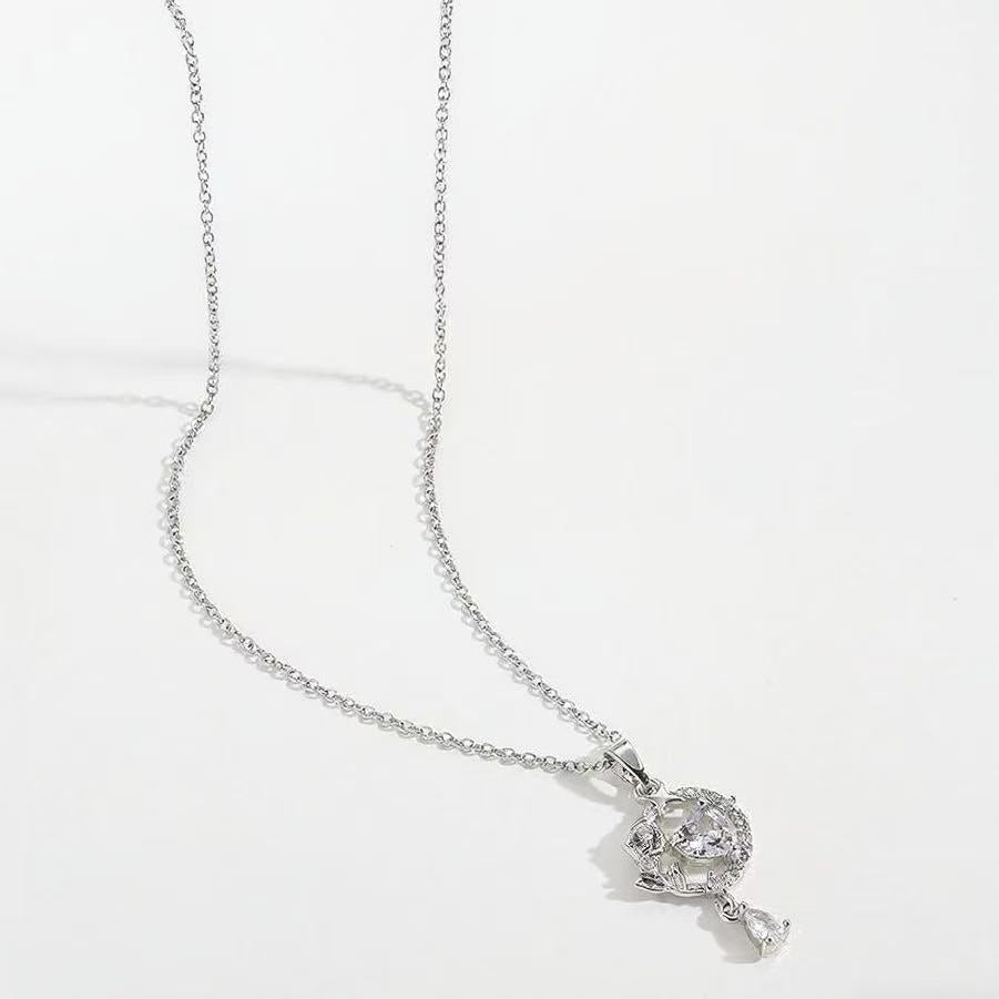 For Necklace Made Of Durable Titanium Steel Featuring A Stylish Golden Finish