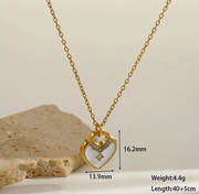 Oil Drop Heart Necklace