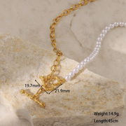 Heart-shaped Pearl Necklace