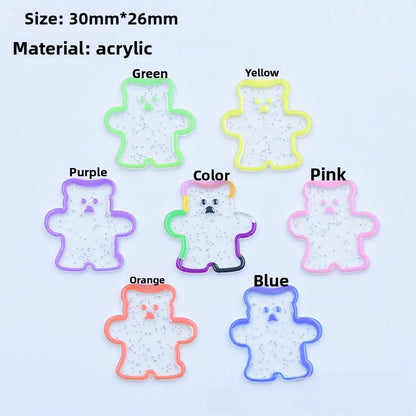 Jewelry Accessories Featuring Cake Pattern Made Of Durable Plastic In Colour