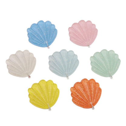 Marine Style Resin Shell Love Charms Pendant In Transparent Color