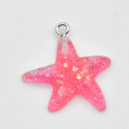 Starfish Love Charms Pendant In Beautiful Colour, Perfect Hanging Decoration