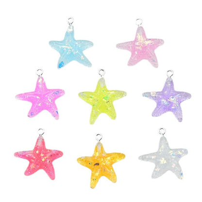Starfish Love Charms Pendant In Beautiful Colour, Perfect Hanging Decoration