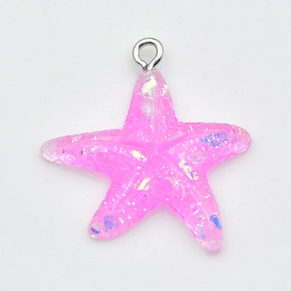 Starfish Love Charms Pendant In Beautiful Colour, Perfect Hanging Decoration